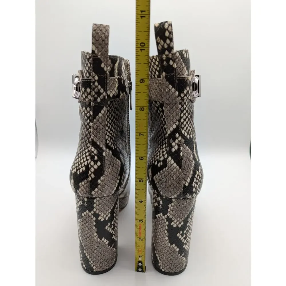 Michael Kors | Parker Faux Leather Platform Boot | Snakeskin Print | Size 8M